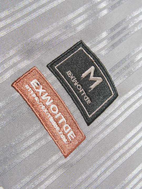 BLIND NO PLAN Colorblocked Double-layer Neckline Jersey Tee | Face 3 Face