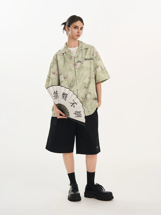 Harsh and Cruel Full Print Floral Draped Cuban Shirt