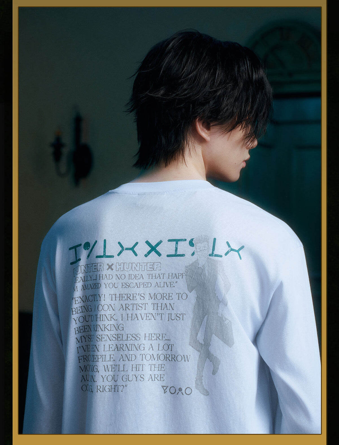MEDM × HUNTER×HUNTER Character Monologue Print Long Sleeve Tee | Face 3 Face