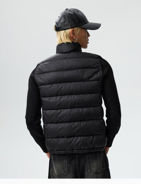 MEDM Shoulder Patchwork Lightweight Down Jacket | Face 3 Face