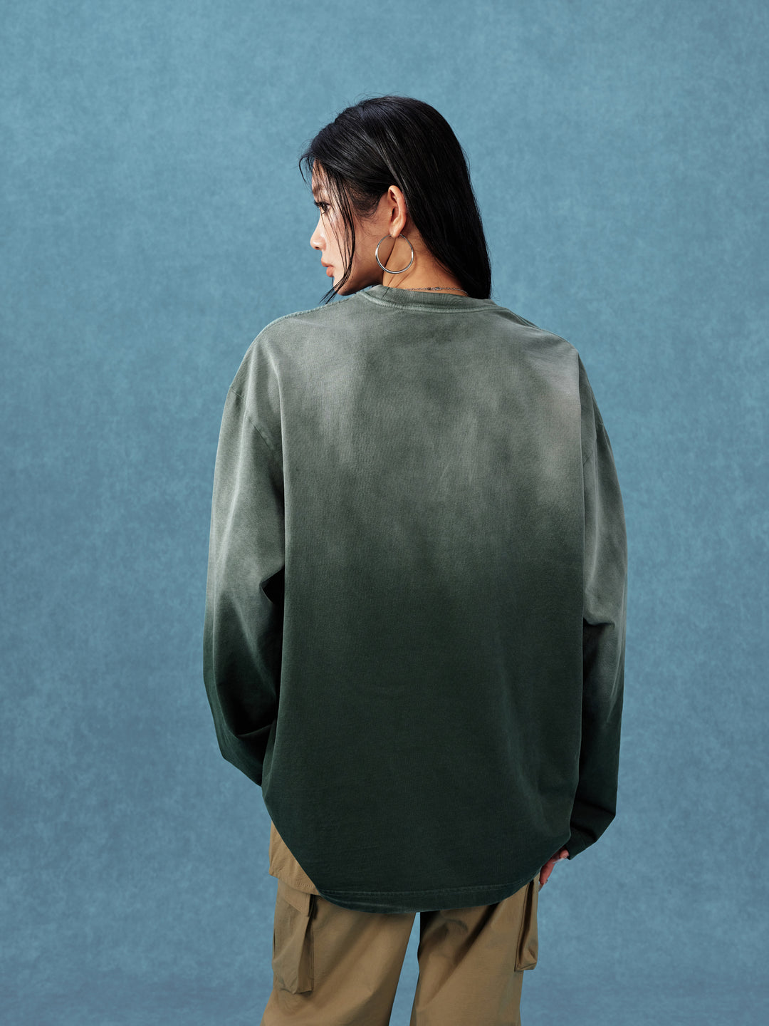 MEDM Gradient Washed Long Sleeve Tee | Face 3 Face