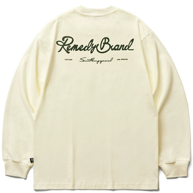 Remedy Script Print Long Sleeve Tee | Face 3 Face