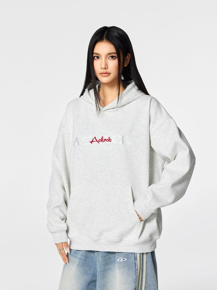 Achock Logo Floral Embroidered Hoodie | Face 3 Face