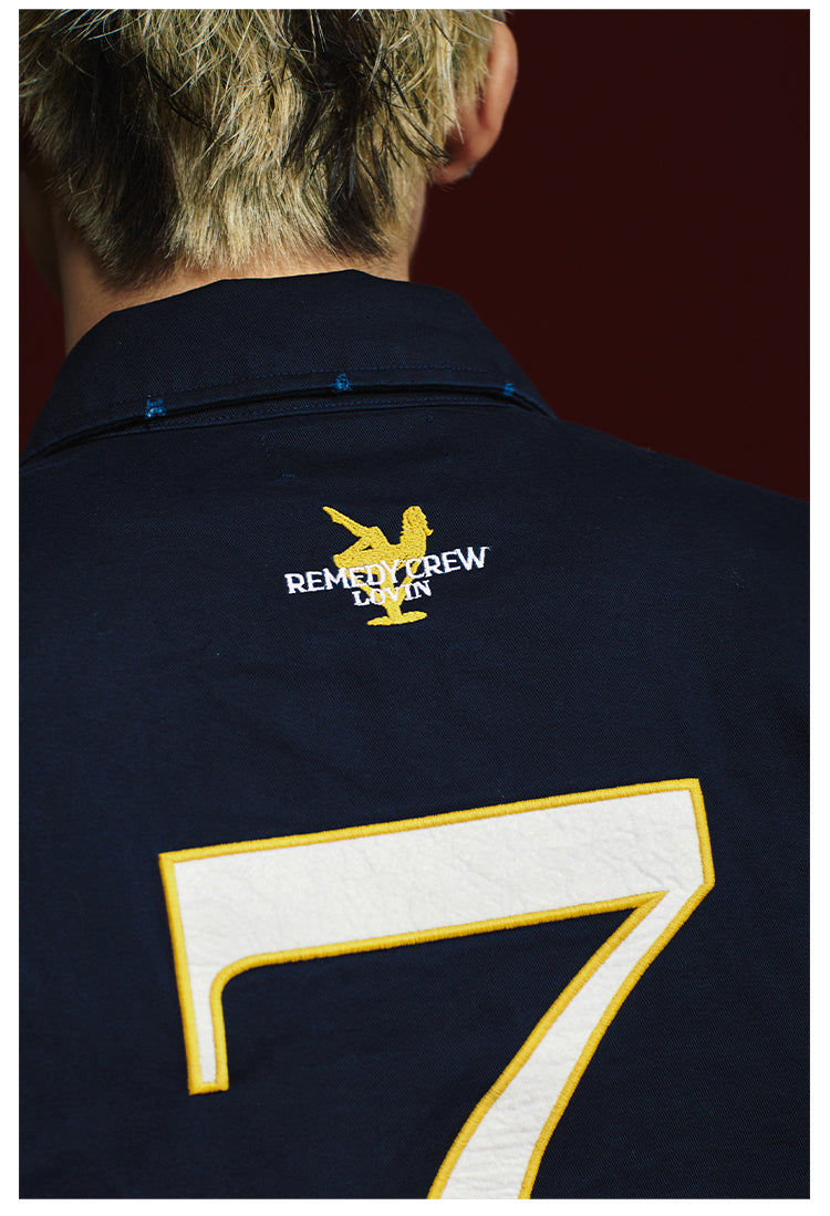 Remedy 3D Embroidered Striped Long Sleeve Shirt | Face 3 Face