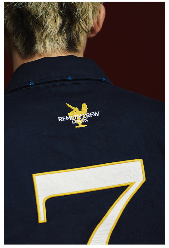 Remedy 3D Embroidered Striped Long Sleeve Shirt | Face 3 Face