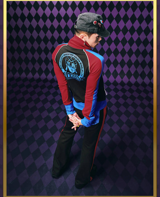 MEDM × JOJO Color Block High Neck Track Jacket | Face 3 Face