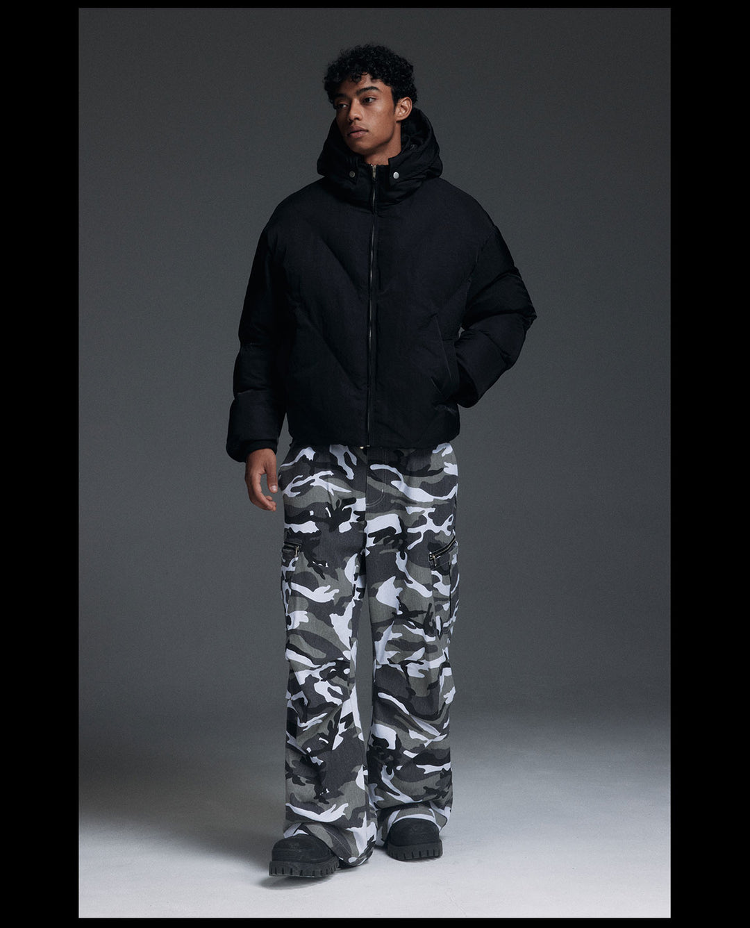 NOVACAM Hooded Short Puffer Jacket | Face 3 Face