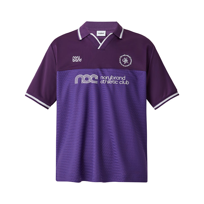 NORYBRAND Sports Club Mesh Patchwork Soccer Jersey Polo | Face 3 Face