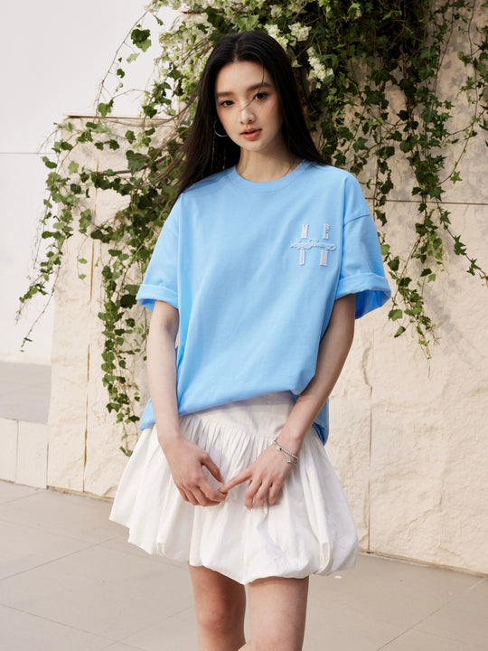 MEDM One Point 3D Fuzzy Embroidered Logo Tee | Face 3 Face