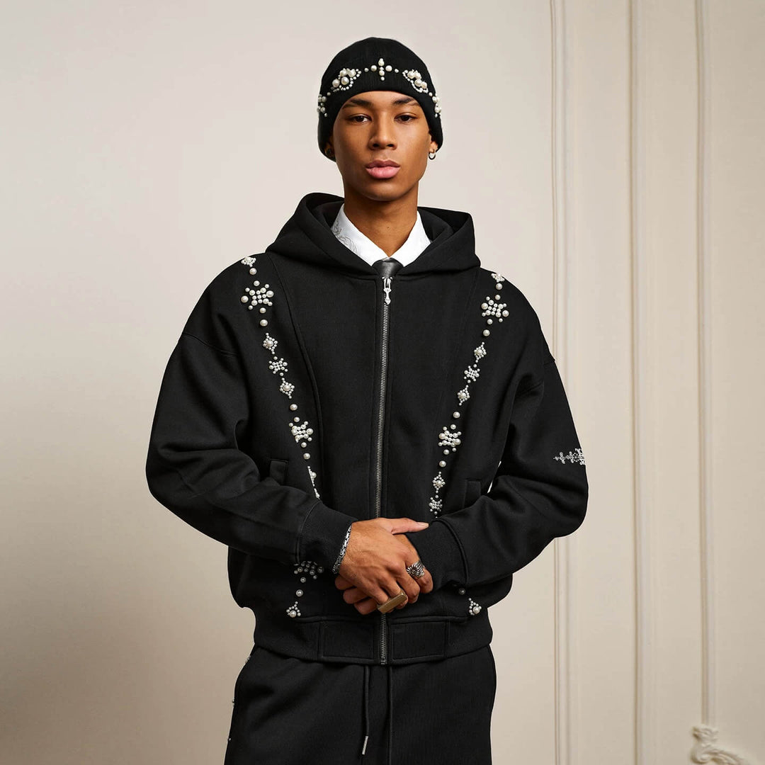 YADcrew Pearl Embellished Knit Beanie | Face 3 Face