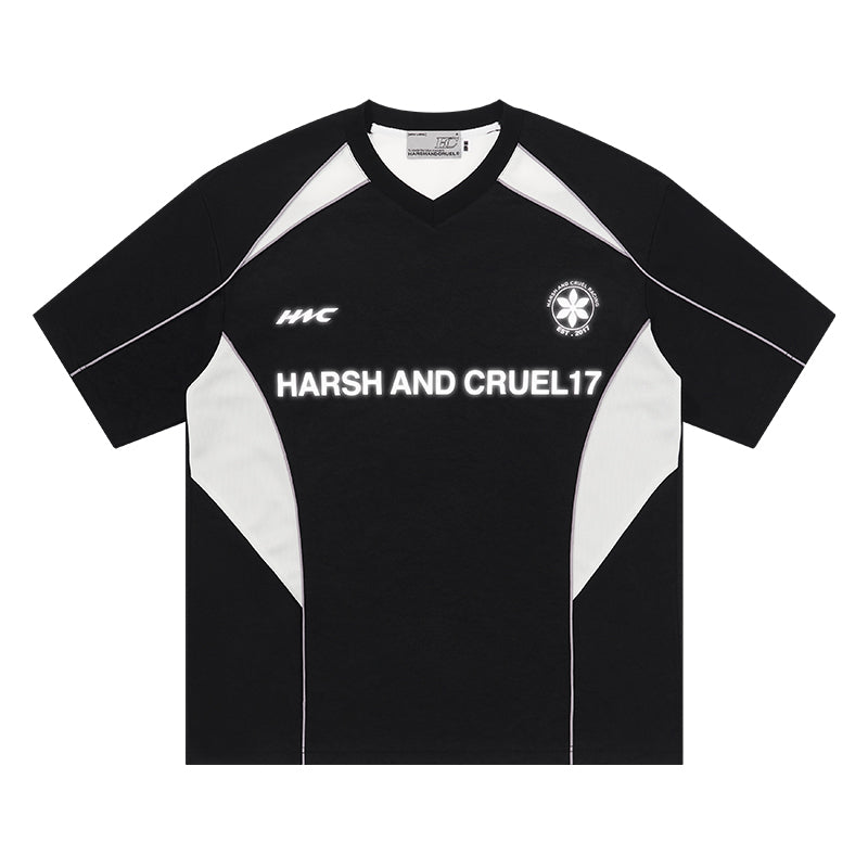 Harsh and Cruel Spliced Jersery Logo Tee