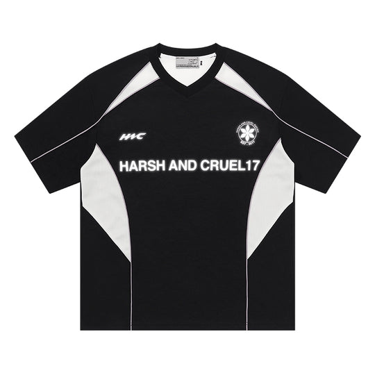 Harsh and Cruel Spliced Jersery Logo Tee