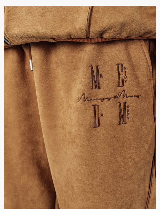 MEDM Suede Track Pants | Face 3 Face