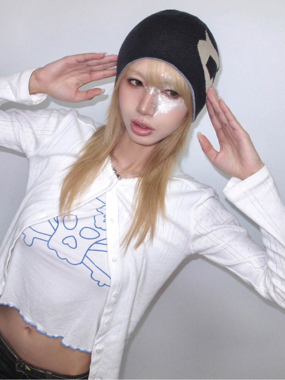 EVILKNIGHT(EK) Devil's House Reversible Beanie | Face 3 Face