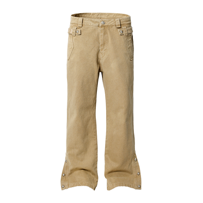 JHYQ Canvas Structured Buckle Work Pants