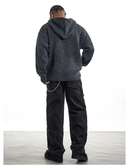 F3F Select Zip Up Knit Hoodie | Face 3 Face