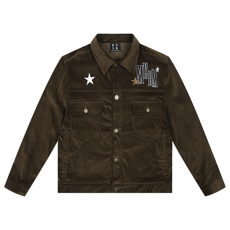 MEDM Star Studded Corduroy Jacket | Face 3 Face