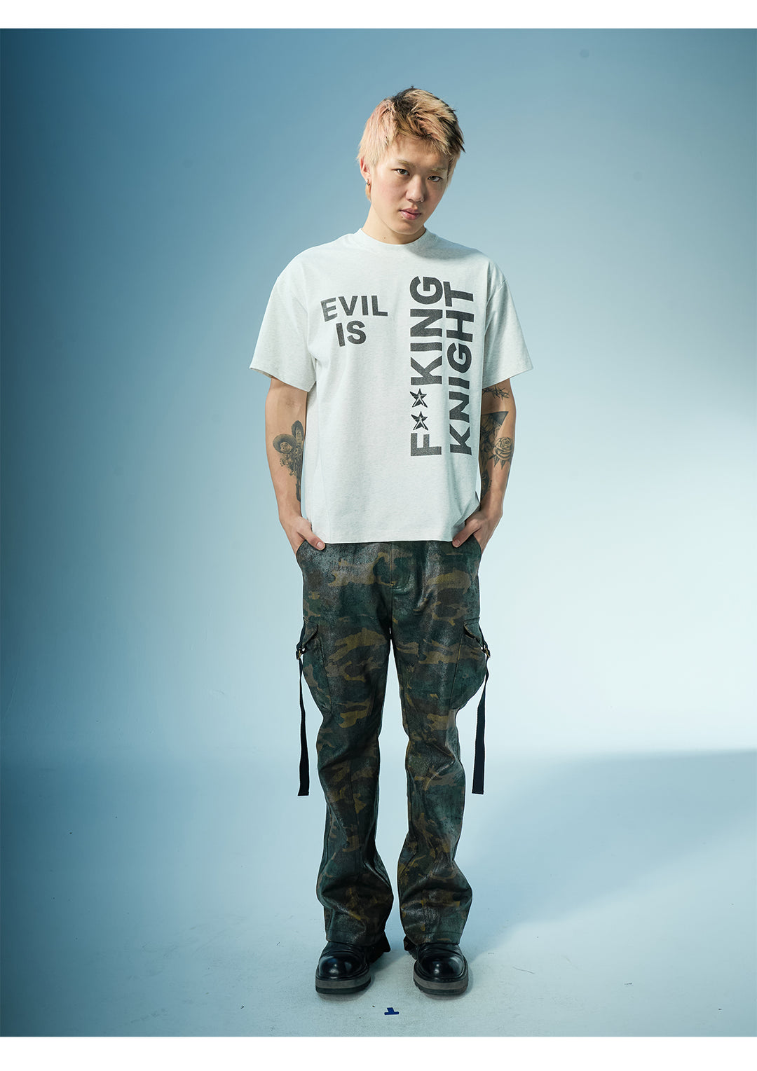 EVILKNIGHT(EK) Waxed Camo 3D Pocket Utility Cargo Pants | Face 3 Face