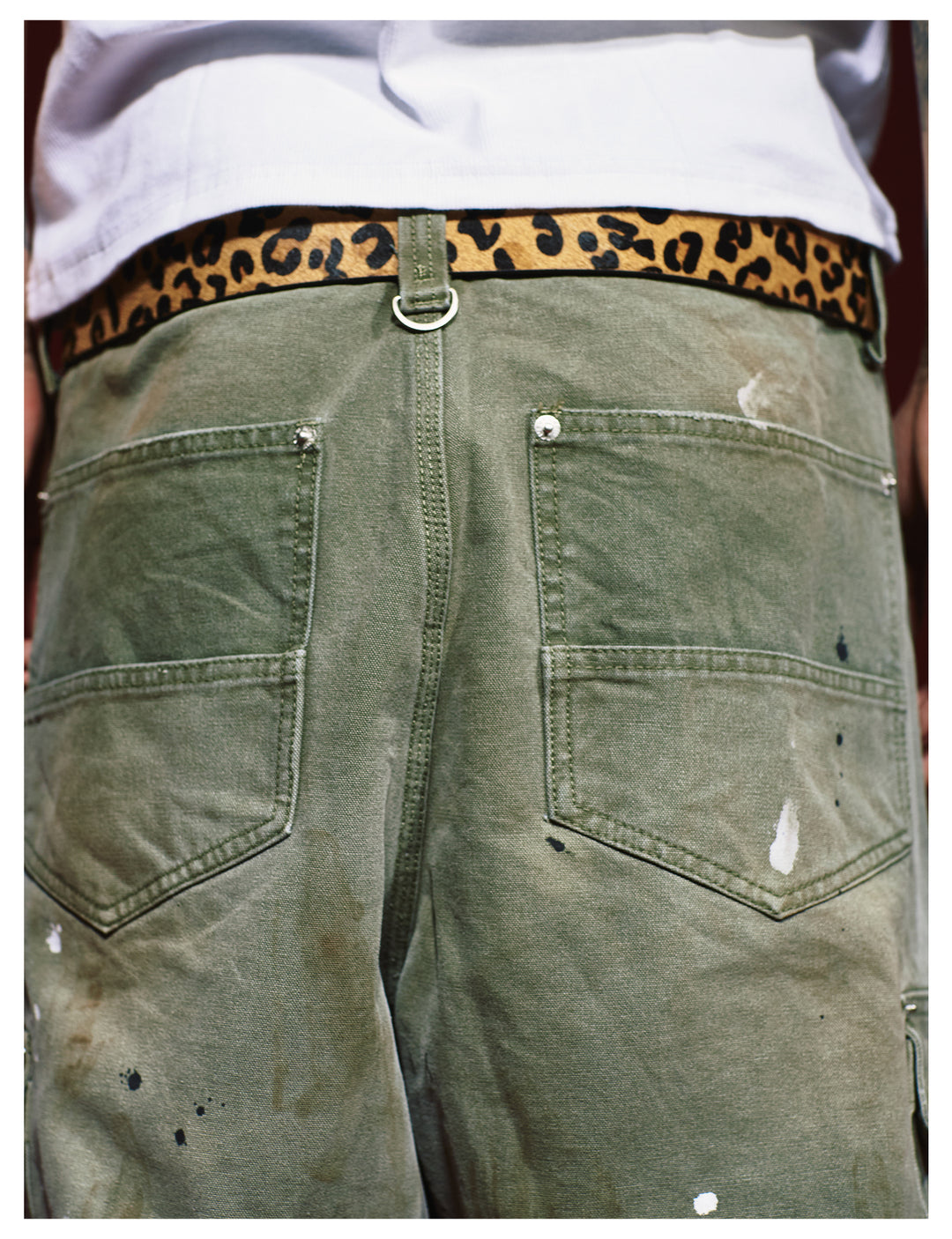 Remedy Washed Ink Splash Baggy Work Cargo Pants | Face 3 Face