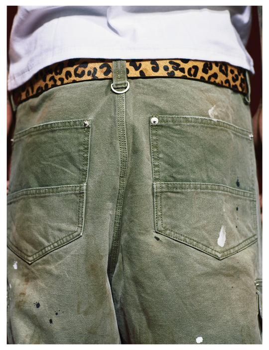 Remedy Washed Ink Splash Baggy Work Cargo Pants | Face 3 Face