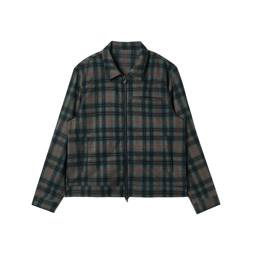 JHYQ Plaid Short Shirt Jacket | Face 3 Face