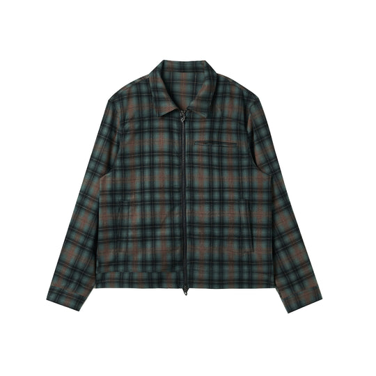 JHYQ Plaid Short Shirt Jacket | Face 3 Face
