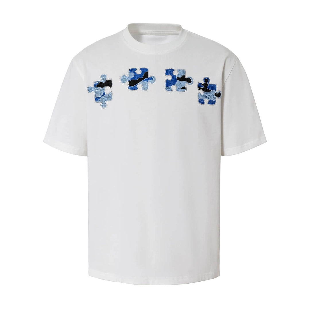 YADcrew Camo Rhinestone Puzzle Tee | Face 3 Face