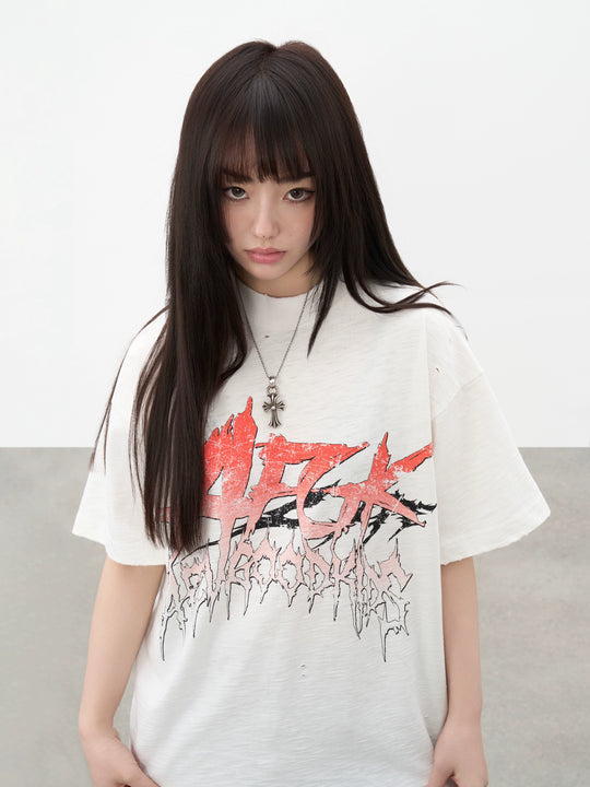 AFGK Vintage Rock Print Tee | Face 3 Face