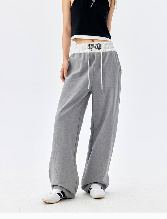 MEDM Color Block Waistband Sweatpants | Face 3 Face