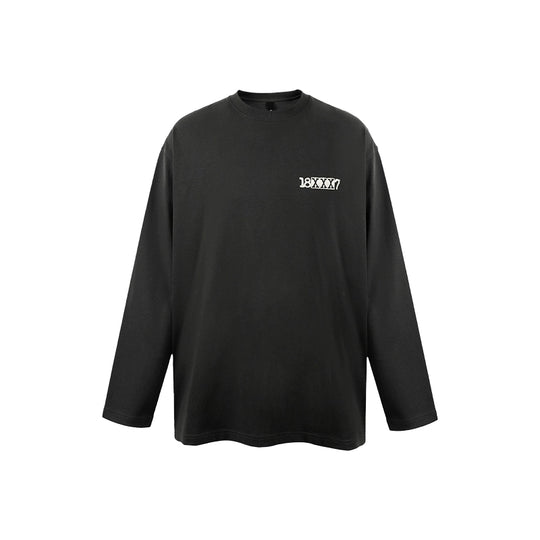 1807 18XXX7 Printed Basic Long Sleeve Tee | Face 3 Face