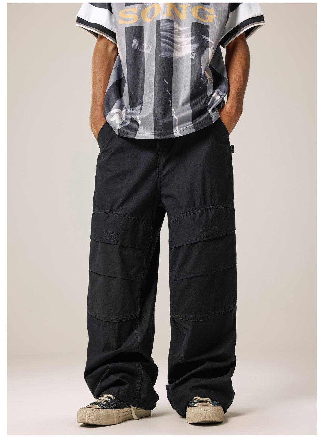 Remedy Velcro Front Pocket Baggy Work Pants | Face 3 Face
