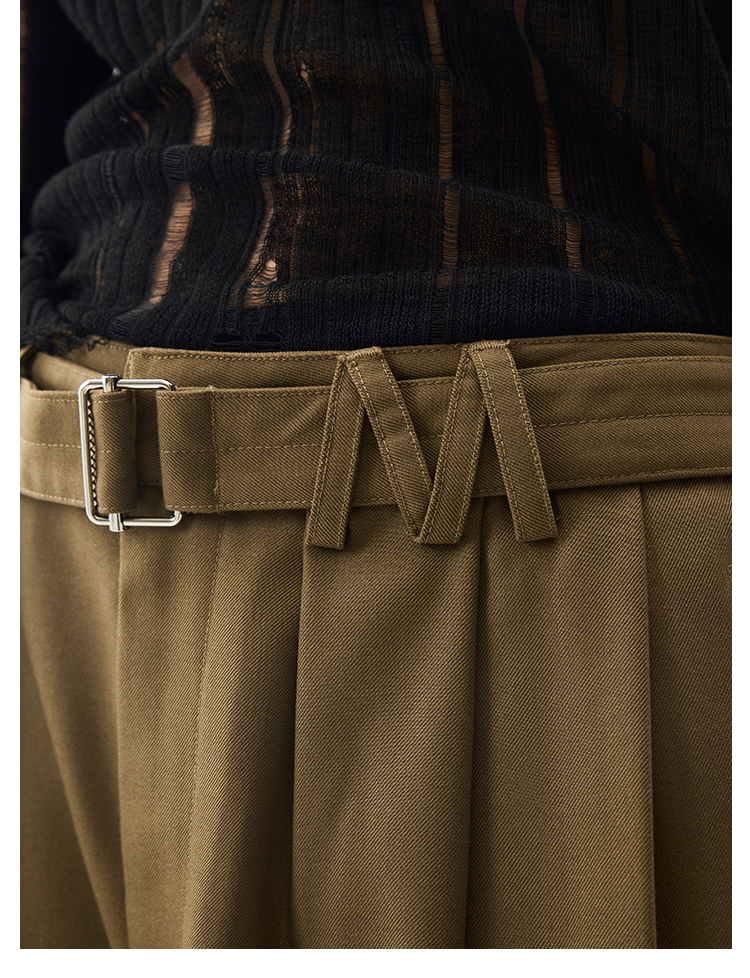 MEDM M-Shaped Belt Loop Suit Pants | Face 3 Face