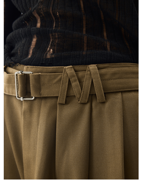 MEDM M-Shaped Belt Loop Suit Pants | Face 3 Face