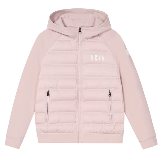 MEDM Patchwork Raglan Sleeve Lightweight Hooded Down Jacket | Face 3 Face