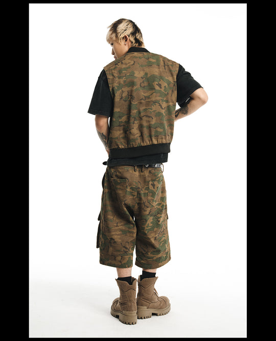 NOVACAM Camouflage Short Work Vest | Face 3 Face