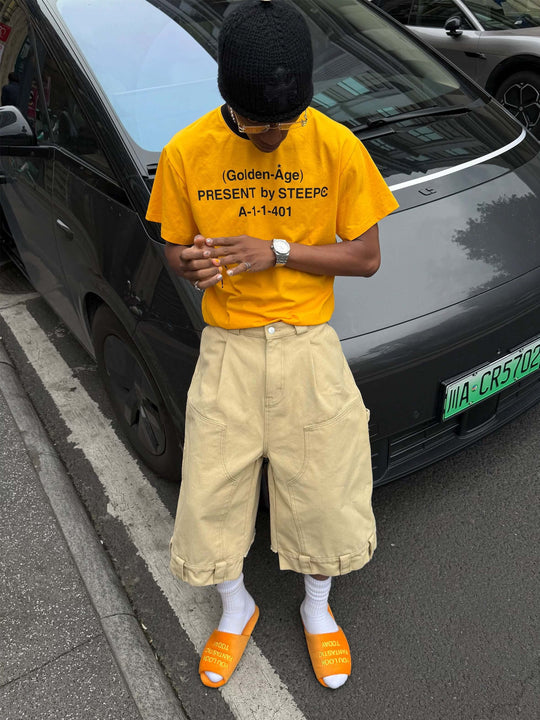STEEPC Double Knee Carpenter Baggy Shorts | Face 3 Face