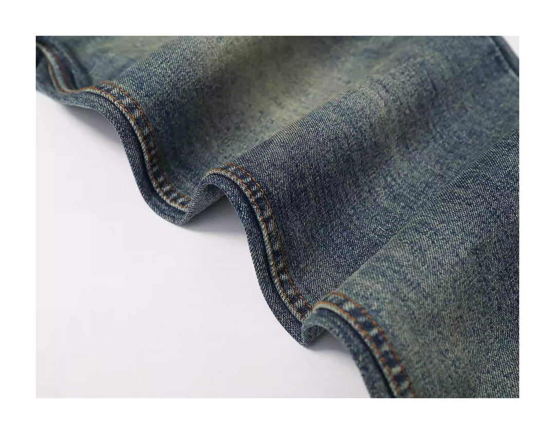 KARMANISTIC Washed Distressed Rhinestone Baggy Jeans | Face 3 Face