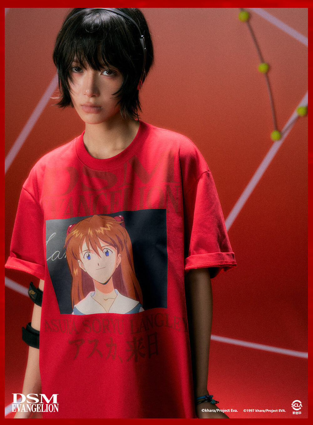 DSM x EVA Character Graphic Print Quick Dry Short Sleeve Tee