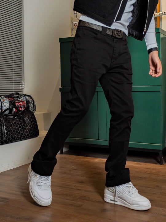 TGFCLUB Basic Slim Fit Flared Pants | Face 3 Face