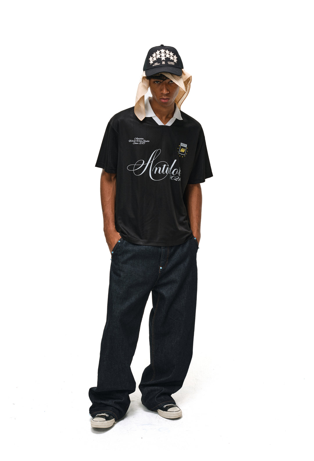 ANTIDOTE Striped Jersey Polo | Face 3 Face