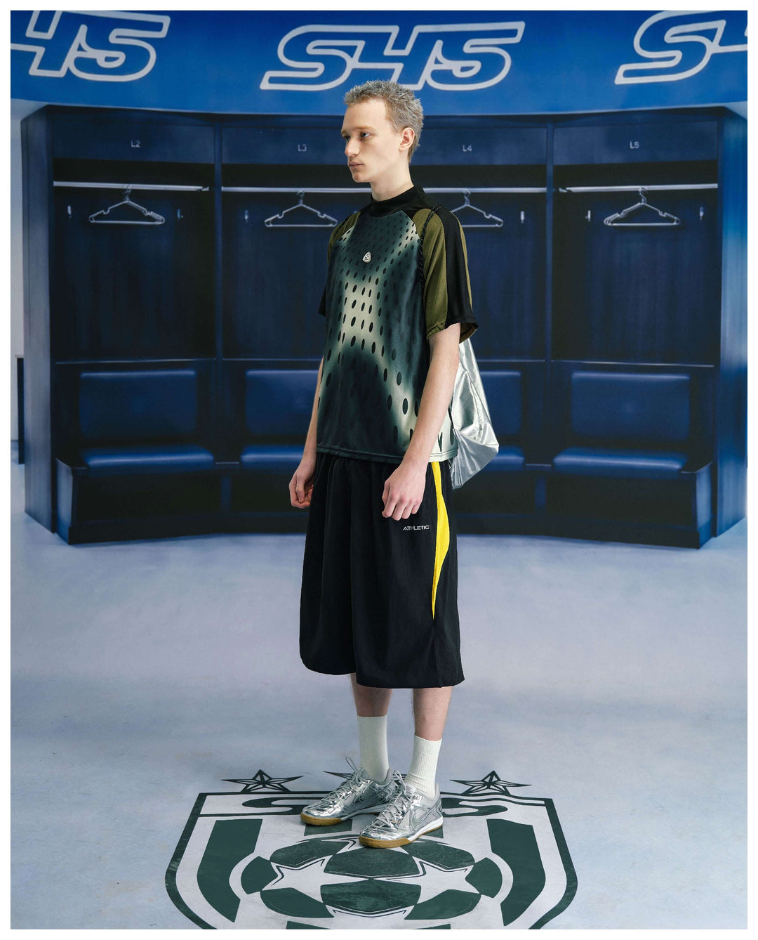 S45 Gradient Dot Mesh Short Sleeve Soccer Jersey | Face 3 Face