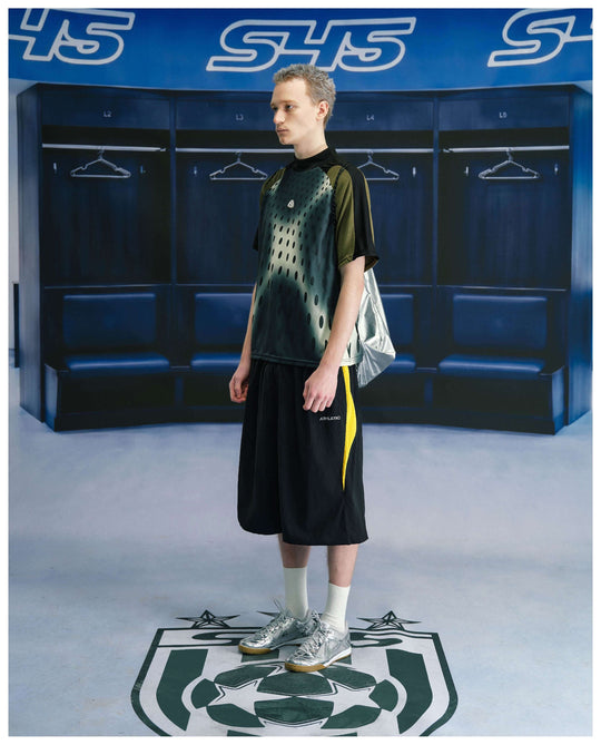 S45 Gradient Dot Mesh Short Sleeve Soccer Jersey | Face 3 Face