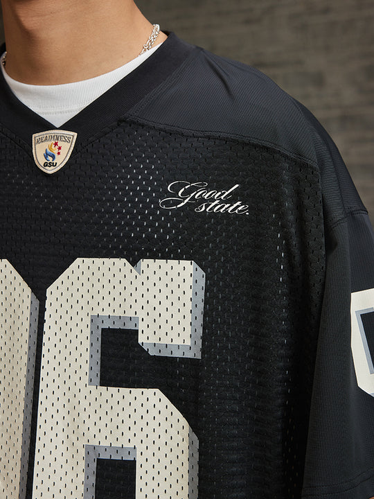 REAIMNESS Mesh Graffiti Rugby Jersey | Face 3 Face