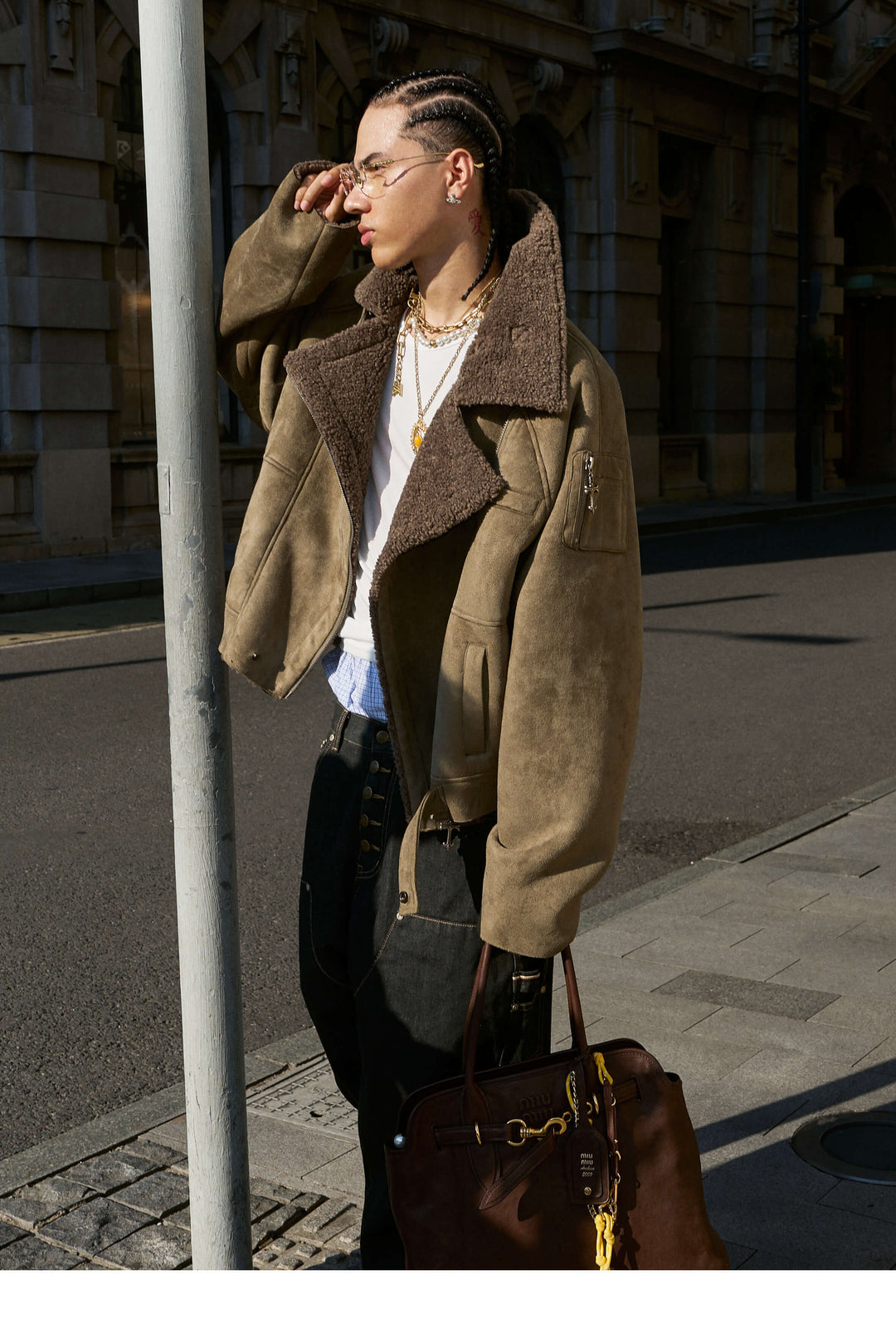 STEEPC Suede Shearling Jacket | Face 3 Face