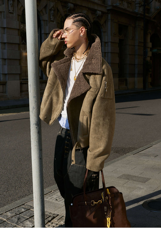 STEEPC Suede Shearling Jacket | Face 3 Face