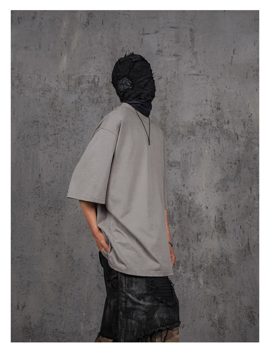 UNDERWATER Gray Sand-Washed Basic Faded Tee | Face 3 Face