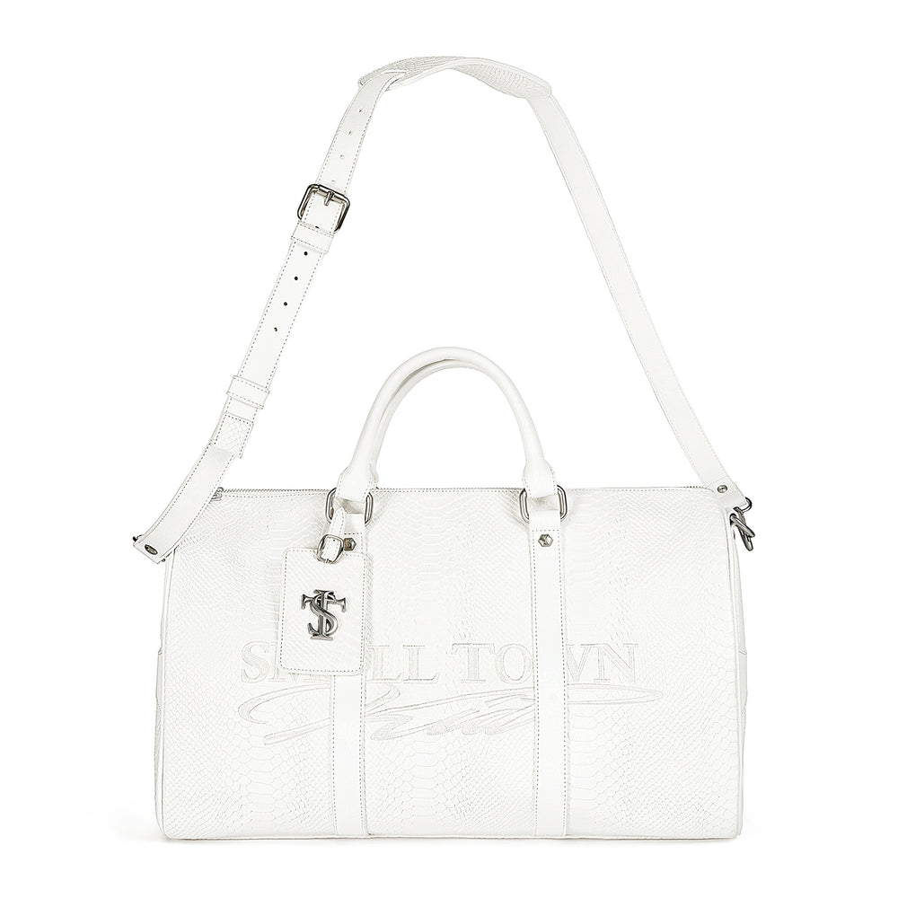 Small Town Kid Snake Pattern Leather Weekender Bag | Face 3 Face