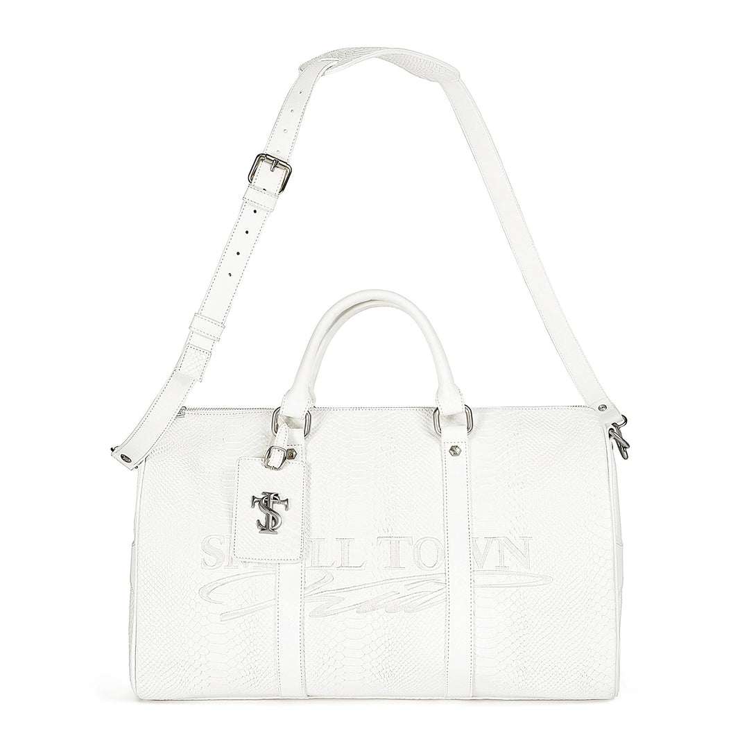 Small Town Kid Snake Pattern Leather Weekender Bag | Face 3 Face