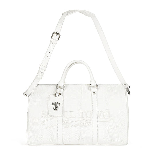 Small Town Kid Snake Pattern Leather Weekender Bag | Face 3 Face