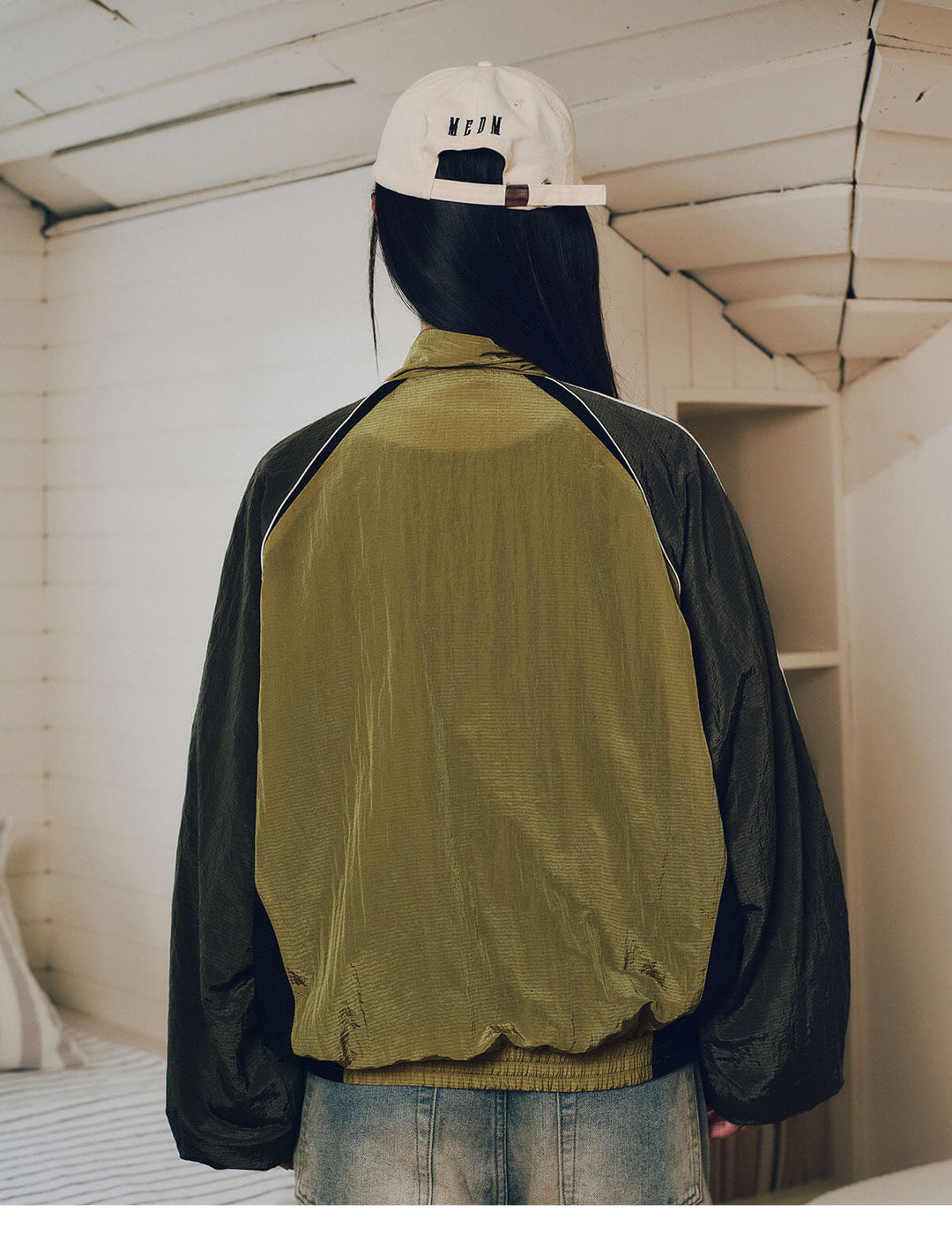 MEDM Leopard Print Color Block Track Jacket | Face 3 Face